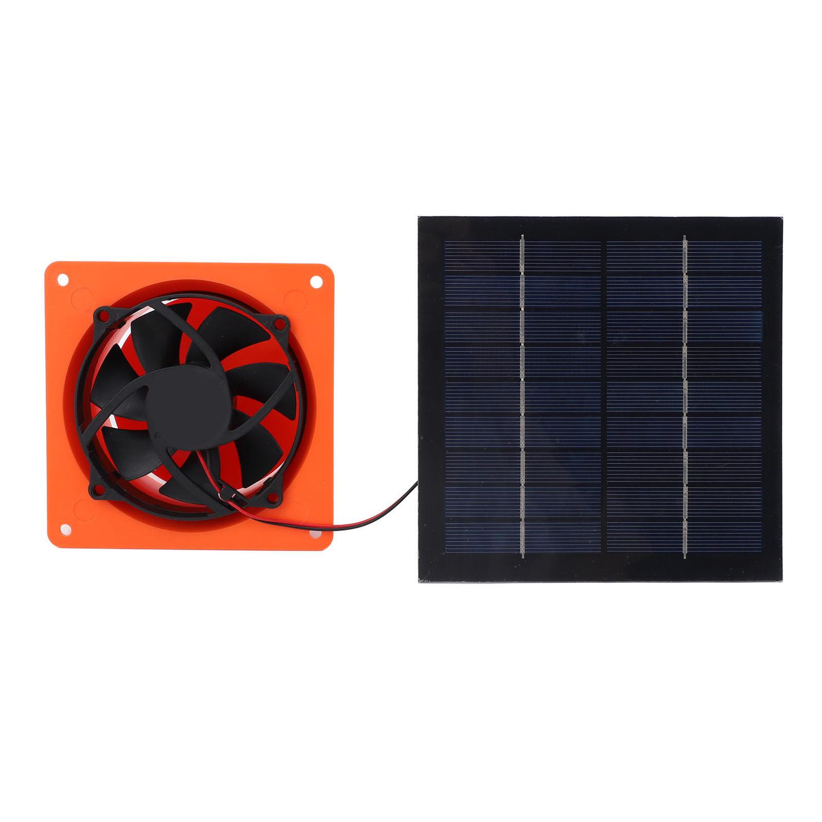 

Solar Powered Exhaust Fan Monocrystalline Silicon 20w 5V Solar Panel Vent Fan Kit with Round Baffle for Greenhouse RV