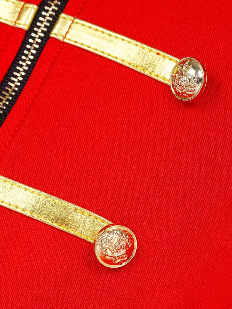 Girls Circus Ringmaster Costume Long Sleeve Front Zip Tassels Shoulder Coat Party Carnival Cosplay Performance Costume