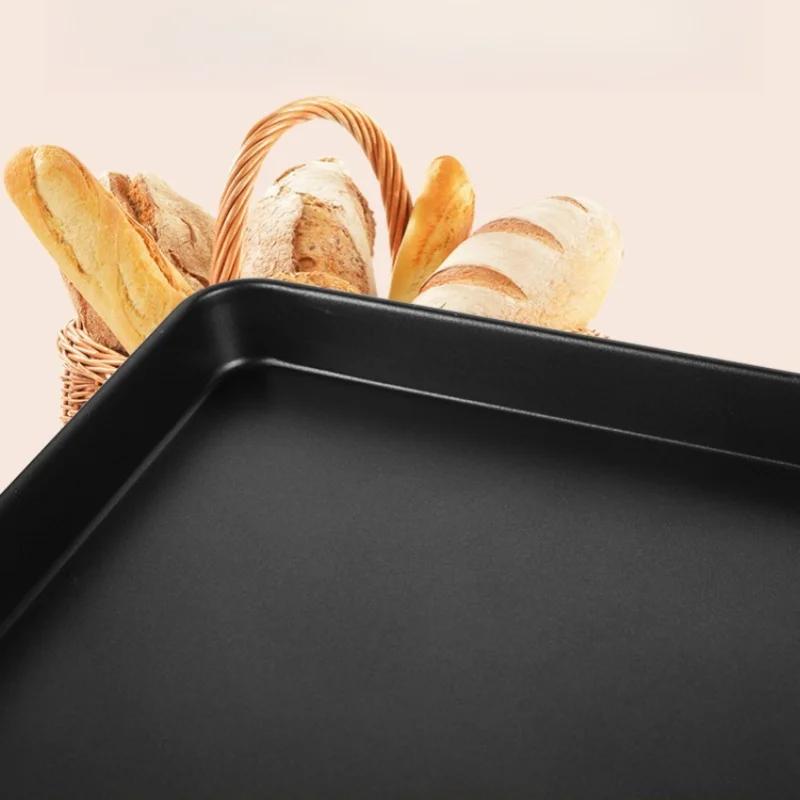Rectangle Non-Stick Baking Pan Commercial Baking Sheet Oven Tray for Biscuit Pie Pizza Roast Muffin Bread Bakeware Cake Plated