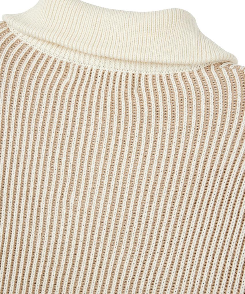 NODU Fly Half Zip Knit [Beige]