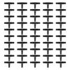50pcs Practical Drip Sprinkler Irrigation Barbed Tee Connector for 4/7mm Hose