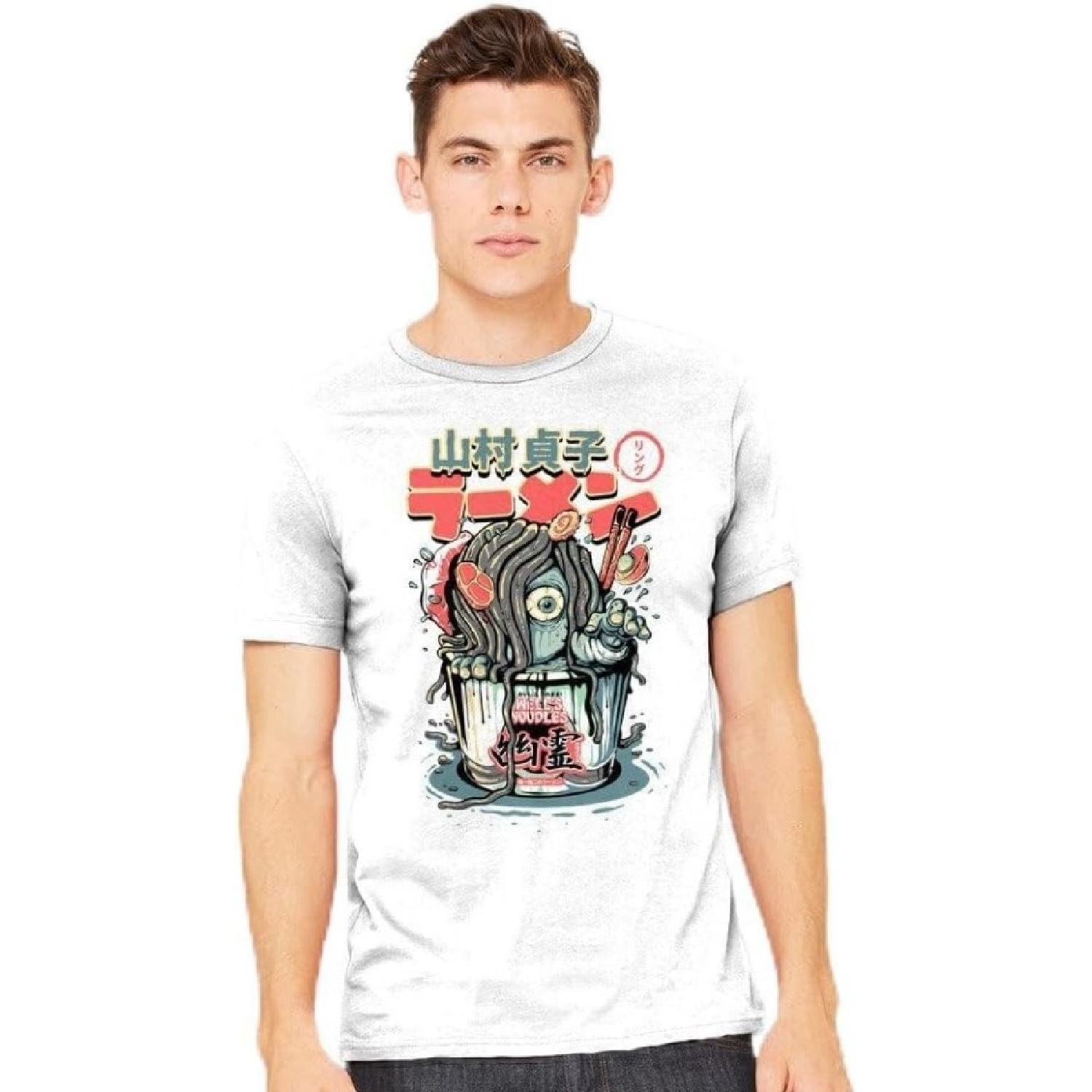 TeeFury - Sadako Yurei Noodles - Mens Food, Ramen, T-Shirt XXXXXL белый