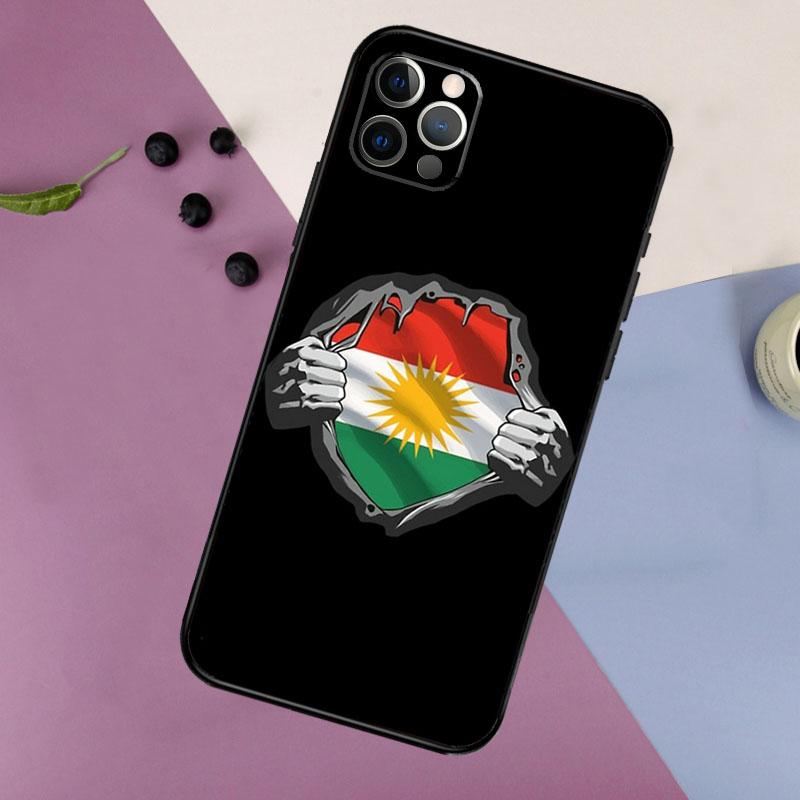 Kurdistan Flag Phone Case For iPhone 16 15 14 13 12 11 17 Pro Max 13 mini 16 Plus 16e 17 Air Bumper Cover