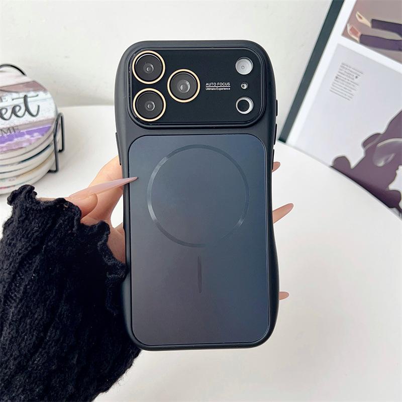 Applicable to Apple iPhone17PRO solid color small waist AG matte magnetic suction lens all-inclusive 17 mobile phone case explosion