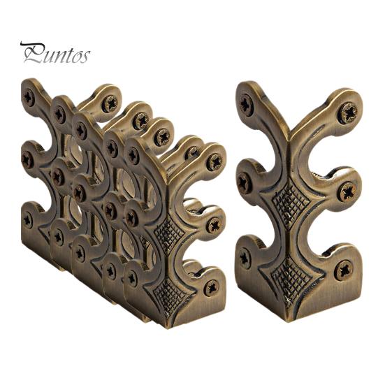 

6 шт. Защитные уголки для плинтусов, универсальные, простая установка, декоративные защитные уголки, защитные уголки для плинтусов античный бронзовый