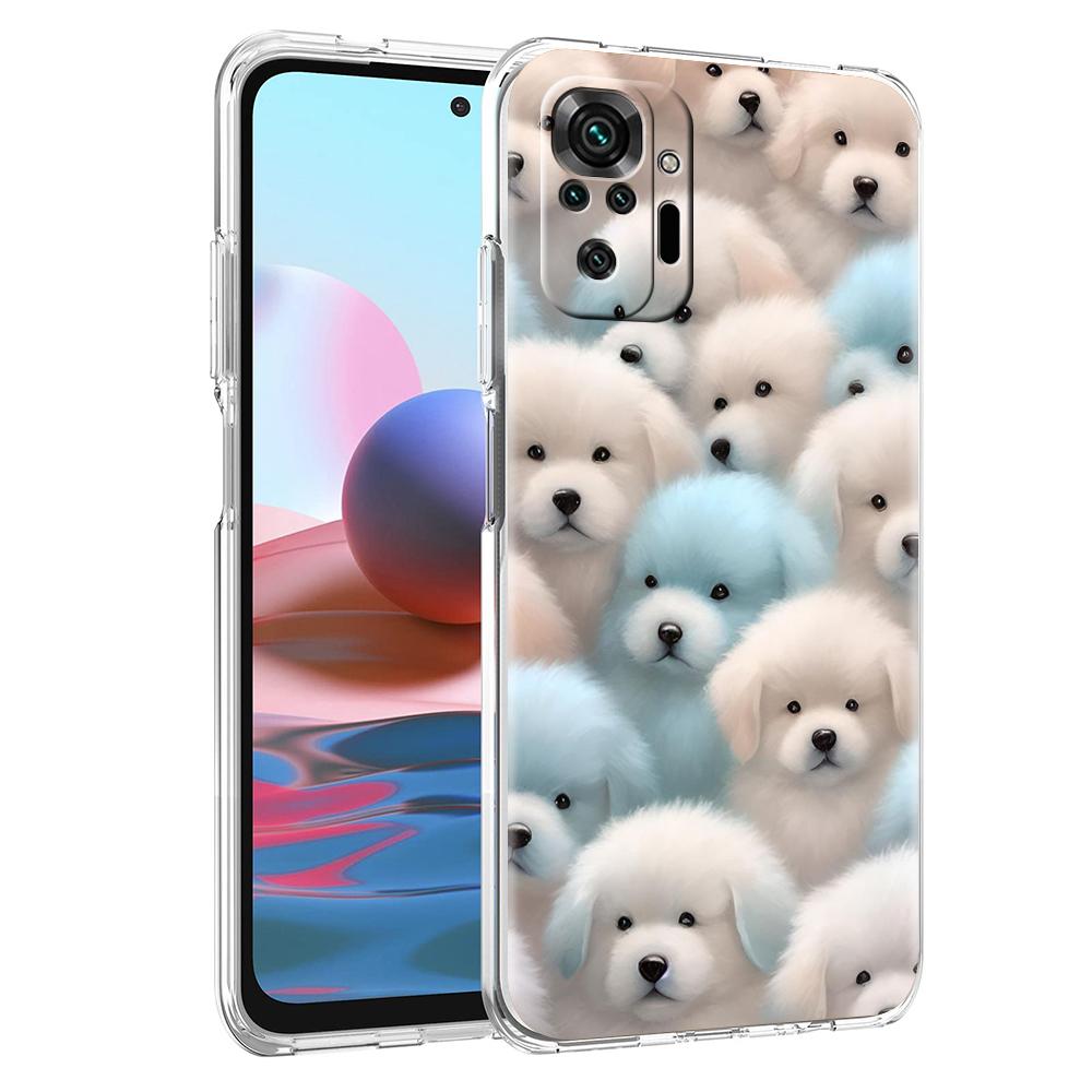

Transparent Phone Case for Redmi 13C 12C 10C Note 13 12 11 11T K40 Gaming Plus Pro 4G 5G Soft TPU Cover Shell Cute Cartoon Dog Redmi Note 11