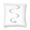 Federa Cuscino Quadrata Ski Lines Poliestere Lino Velluto Fantasia Zip Decorata Federa Cuscino Copricuscino per la Casa