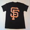 San Francisco Giants Promo Shirt Solid Black w/Logo Size Medium Cotton