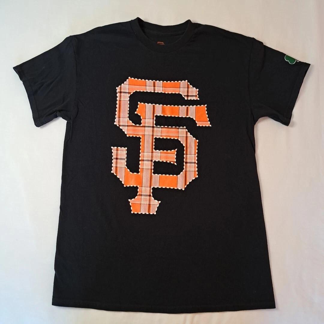 San Francisco Giants Promo Shirt Solid Black w/Logo Size Medium Cotton 2XL