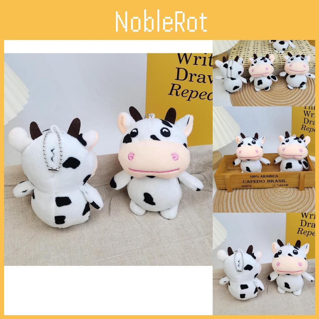 Charming Miniature Cow Plush Keychain Soft And Cuddly Gift For Weddings And Events