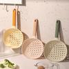 Kitchen Colander, Kitchen Household Large Plastic Drain Long Handle Spoon, Salvage Noodle Dumpling