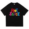T-shirt Hot Sauce BabyMonster 2025 Nuova Canzone Moda Retro UominiDonne Abbigliamento Vintage Harajuku Alta Qualità Top Magliette in Cotone