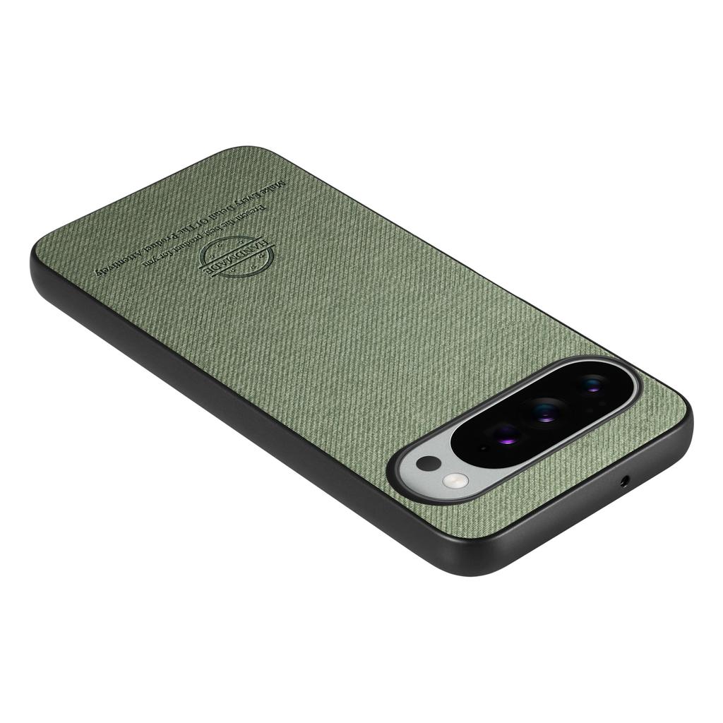 For Google Pixel 10 Pro XL Leather Phone  Back Cover with Cloth Texture
