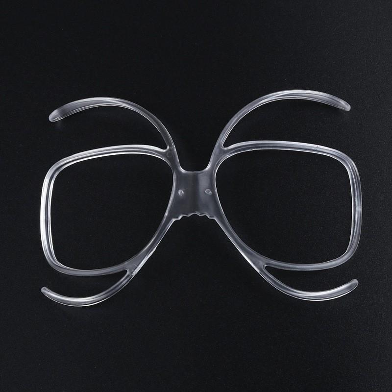 Ski Goggles With Prescription Insert Frame Myopia Correction PC Lens Compatible Full-Frame Unisex Snow Sports Eyewear Transparent