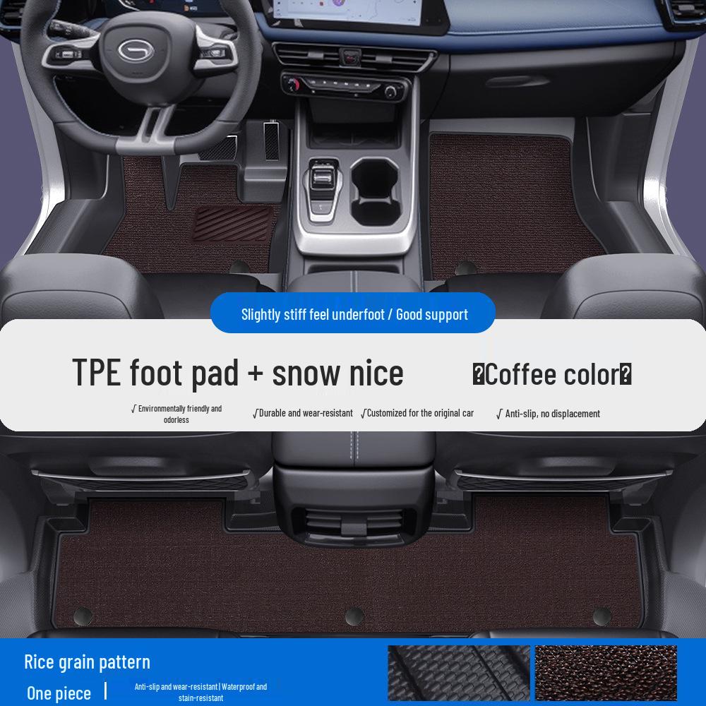 Waterproof TPE Car Floor Mats & Door Sill Covers for Trumpchi M6/M8/E8/Yingku/Yingbao - Full Coverage