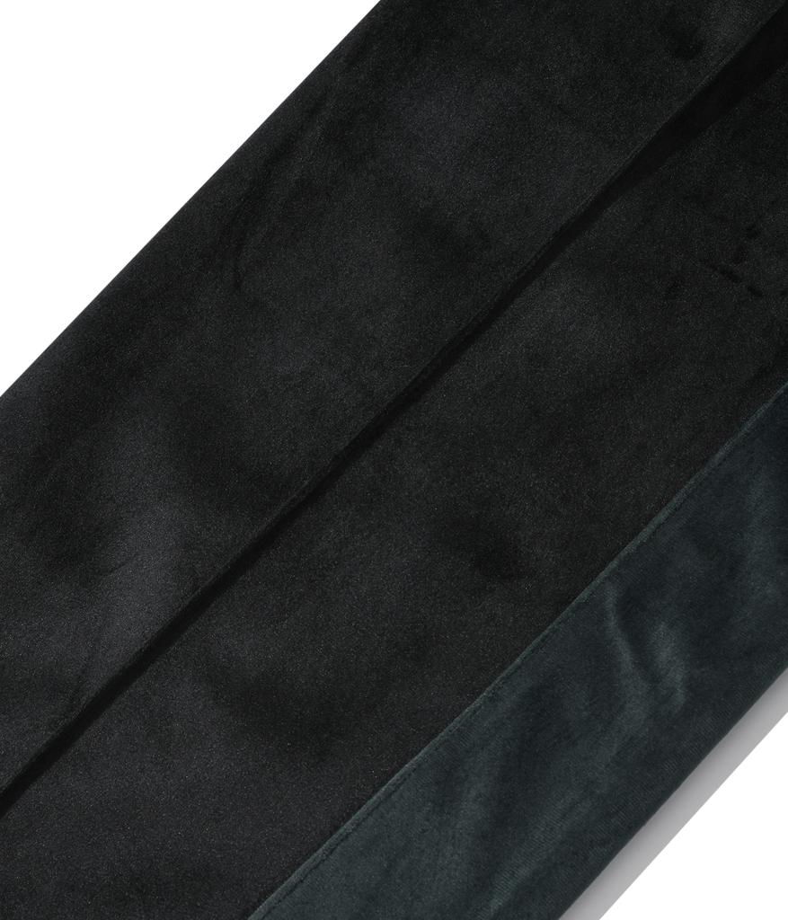 FALLETT Velvet Oblique Track Pants Black