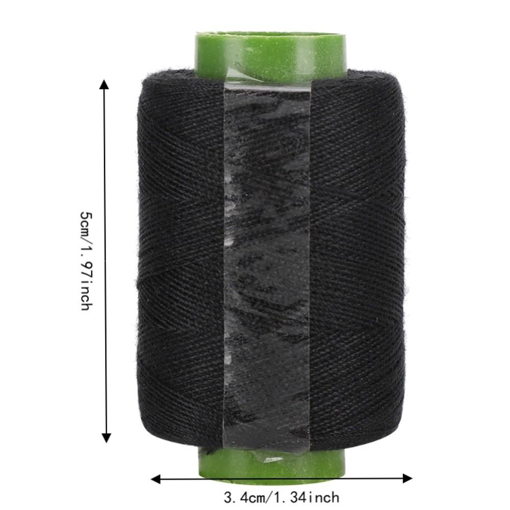 12Pcs Thread Spool Polyester Sewing Thread Black Hand Sewing Thread  For Quilting