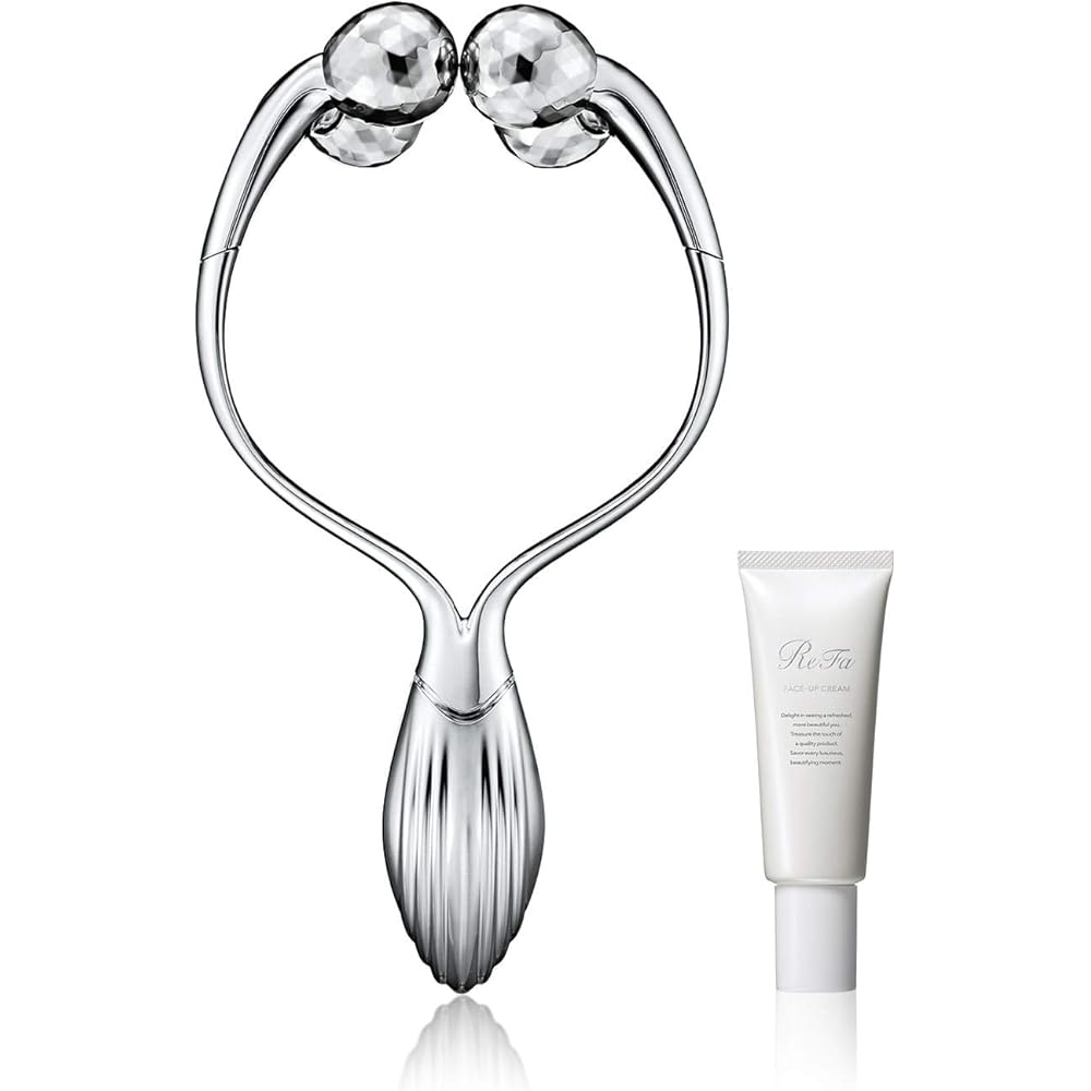 MTG ReFa DOUBLE RAY Facial Massager with Dual Roller and Anti-Aging Features