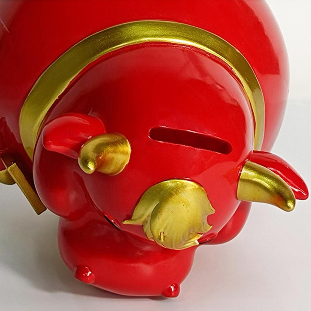 Cartoon Resin Piggy Box Tabletop Ornament Decoration