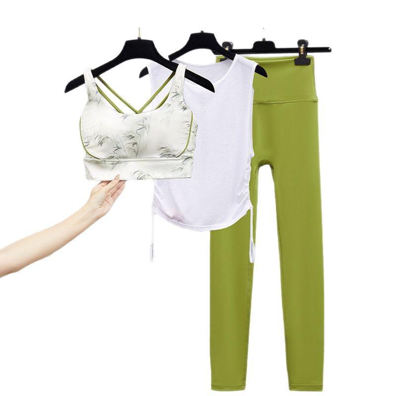 Lulu Women's Yoga Bra and High-Waist Fitness Pants Set - Spring/Summer Activewear