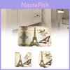 Butterfly Design Bathroom Mat Set Polyester Water Absorbent Non Slip Rug For Home Use