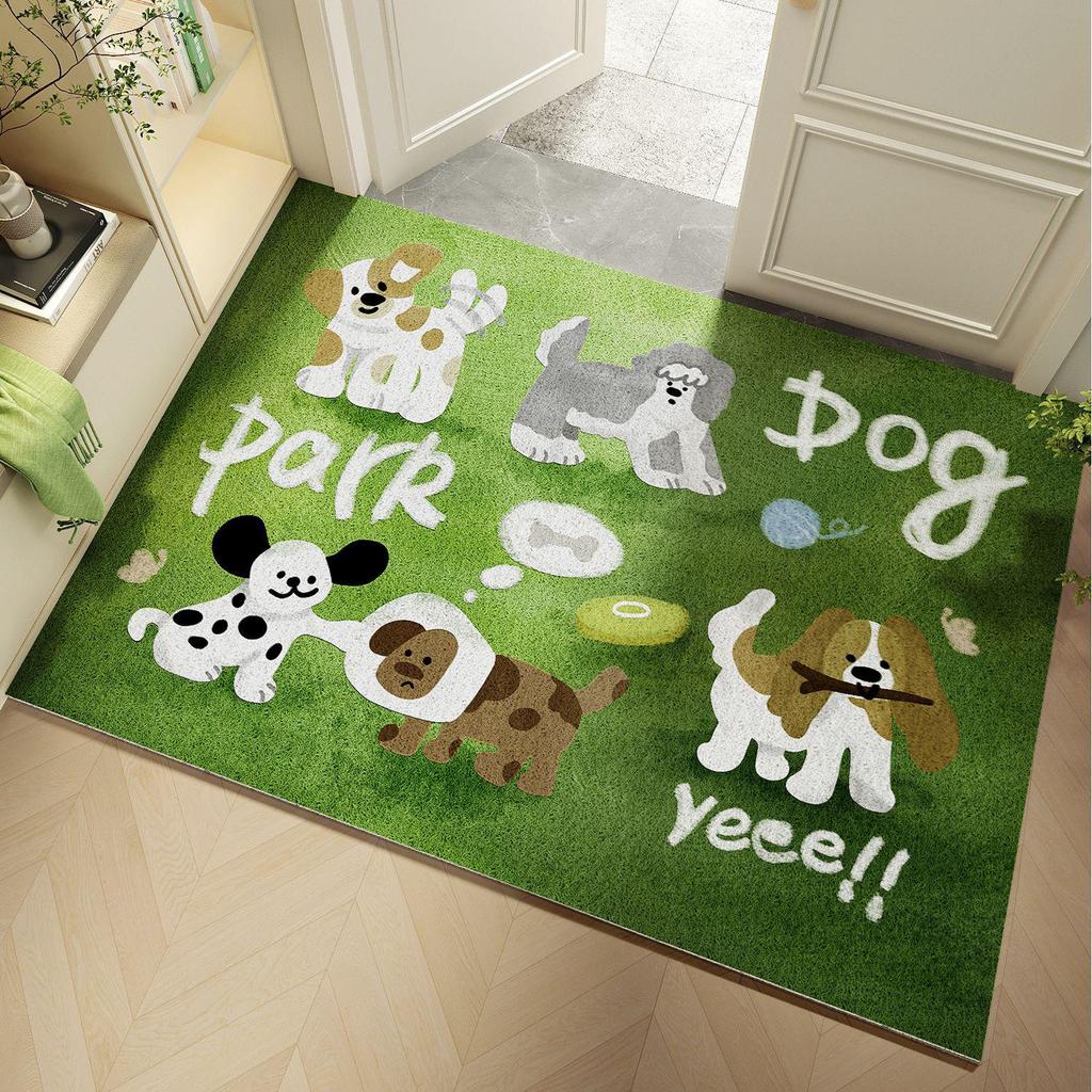 Cartoon Non-Slip Floor Mat: Durable, Mud Scraper, Easy-to-Clean Entrance Mat