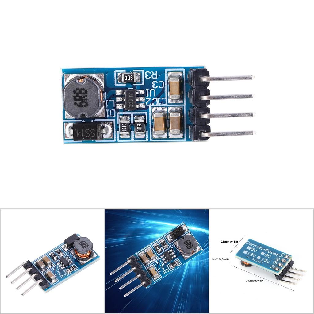 2Pcs Step up Module UltraSmall Boost Voltage Conversion Board DC DC 3.3V 3.7V 4.5V 5V to 12V