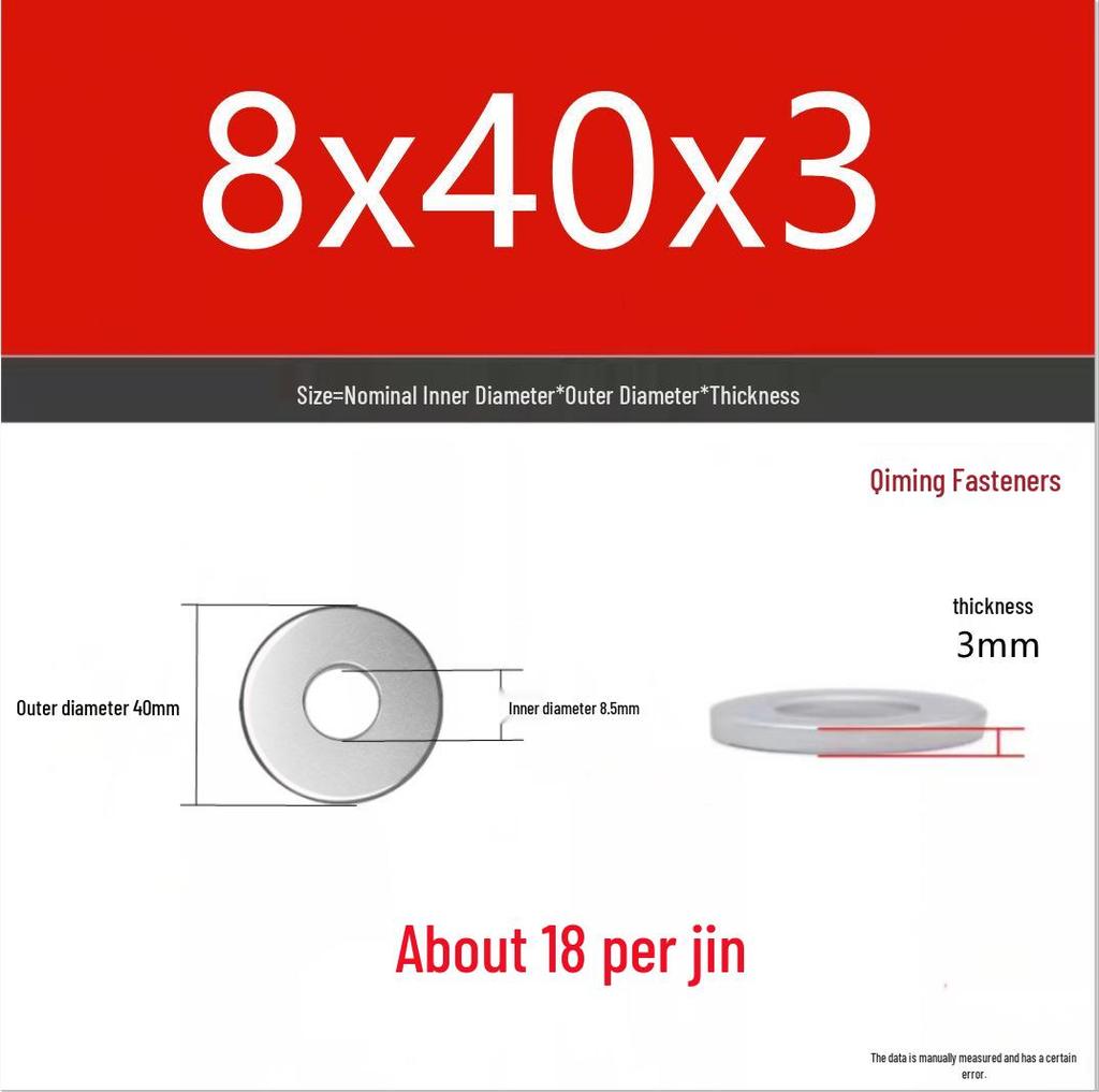 4.8 Grade Galvanized Iron Flat Washer M3-M40 Oversized Metal Screw Gasket Washer