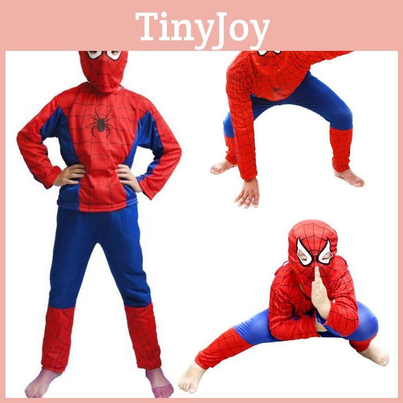 Erstaunliches Spider-Man-Muster Kinderkostümset für Halloween und Partys