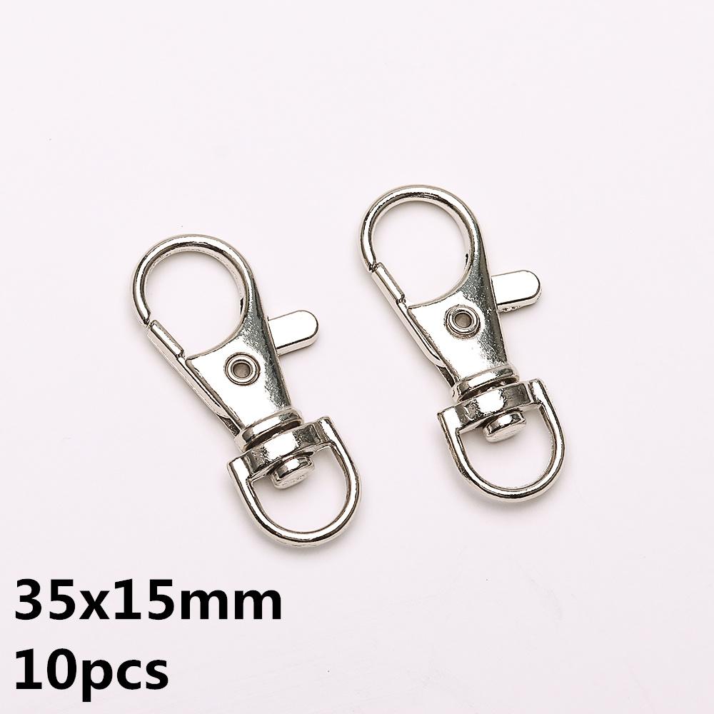 5-10pcs/Lot Lobster Clasp Hooks Spring Buckles Dog Chain Snap Hook Key Ring Swivel Connector Carabiner Handbag Belt Strap Clasp