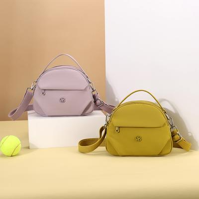 Women's Shoulder Bag Multi-Layer Commuter Solid Color Crossbody Bag Middle-Aged Mother Bag