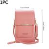 1PC Touch Screen Mobile Phone Bag Women's Popular Small Crossbody Small Bag for Mobile Phones Fashionable Wallet Vertical