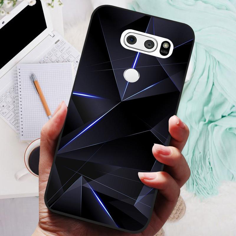Para LG V30 V30+ Funda Gato Lindo Pintado Trasera para Teléfono Para LG V35 V30S Thinq Funda Silicona Suave Para LGV30 V30 Plus Fundas Coques