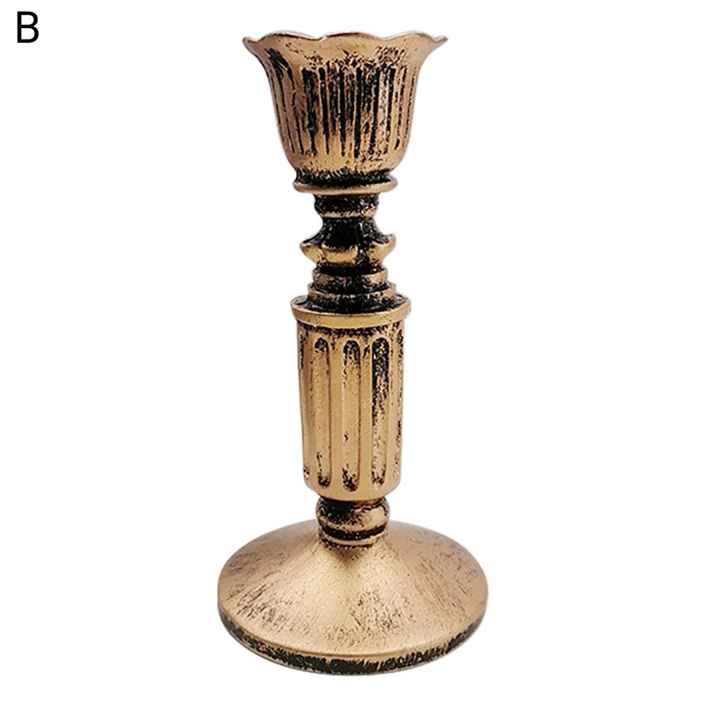 Подсвечник Смола Подсвечники Европейский Стиль Золотые Подсвечники Стойка Элегантная Резьба Подсвечник Свадебный Подсвечник
