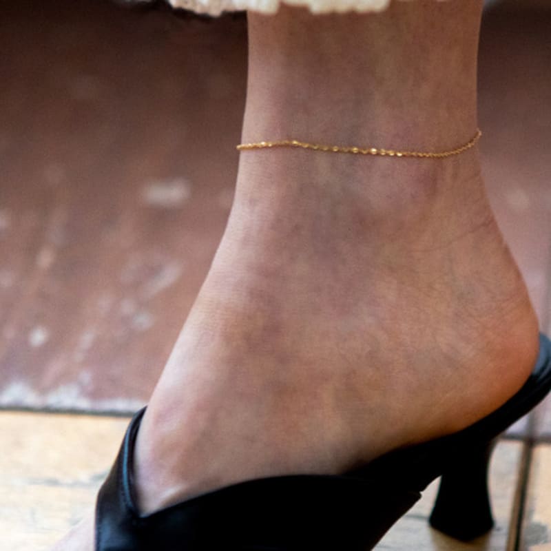 

Ahndronico glint anklet silver