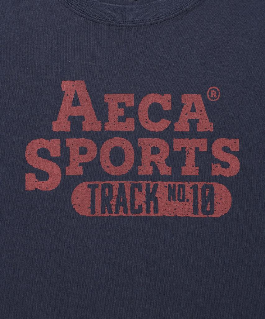 AECA Color Chain Stitch Aeca Sports Half Sleeve Tee-Navy