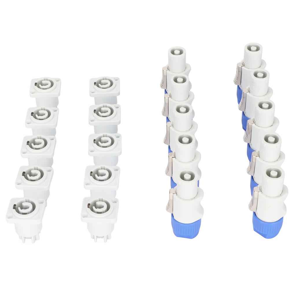 3 Pin Male and Female Head Connectors 250V 20A Plug and Play Speaker Power Connector for Beam Light Stage Light Power