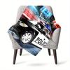 Cool Car Customize Your Name Blanket Used For Chair Office Sofa Bed Camping Soft And Warm Giving Friends And Relatives Birthday Graduation Gift