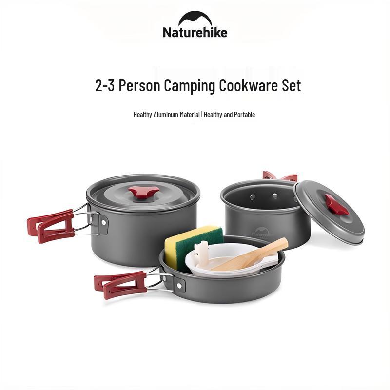 Naturehike Lightweight Portable Camping Cookware Set (2-3 Person)