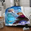 1 stuks Elsa Frozen deken Lichtgewicht Flanellen Plaid voor Bank Bed Reizen Kamperen Woonkamer Kantoor Bank Stoel