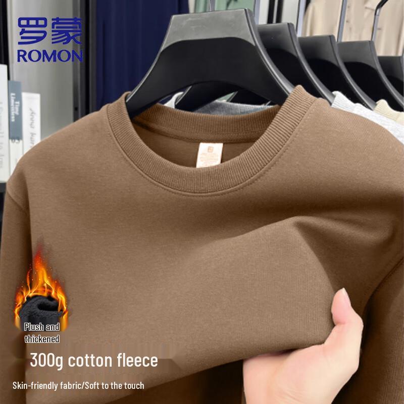 ROMON Men's Autumn/Winter Round Neck Pullover Sweatshirt