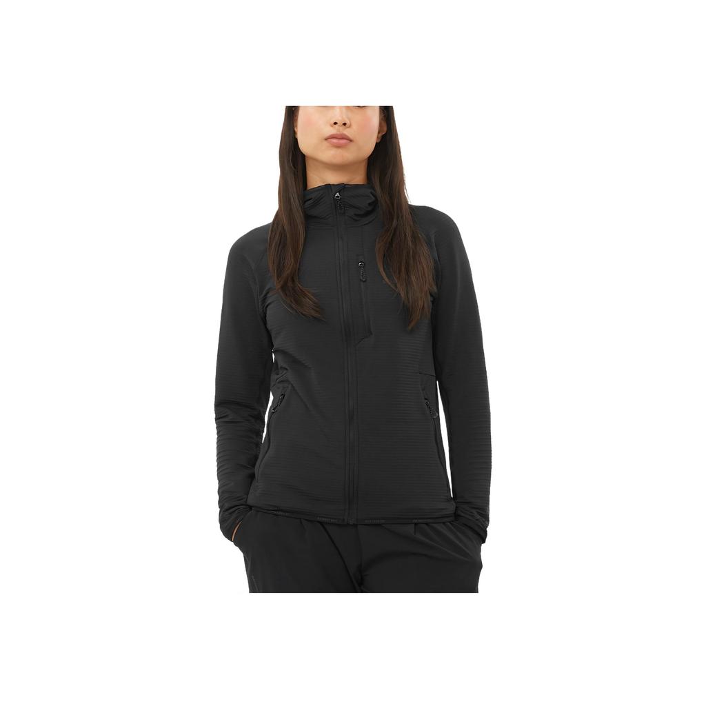 SALOMON Essential Lightwarm Comfortable Fashionable Minimalist Climbing Jacket Women Jacket Black C24458