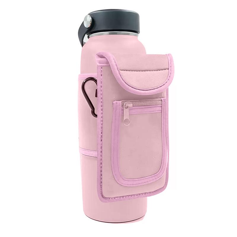 Outdoor Sports Insulated Water Bottle Bag with Magnetic Cup Holder - Large Capacity, Non-slip Design