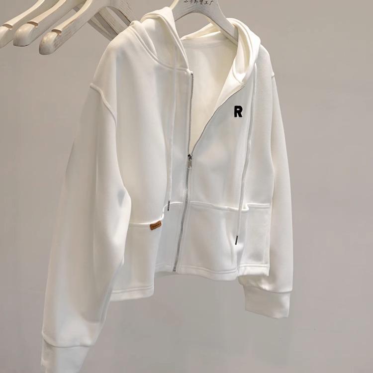 

Jimo Women s Petite Cardigan: Versatile Spring/Autumn Stylish Sweatshirt Jacket 2X-Large білий