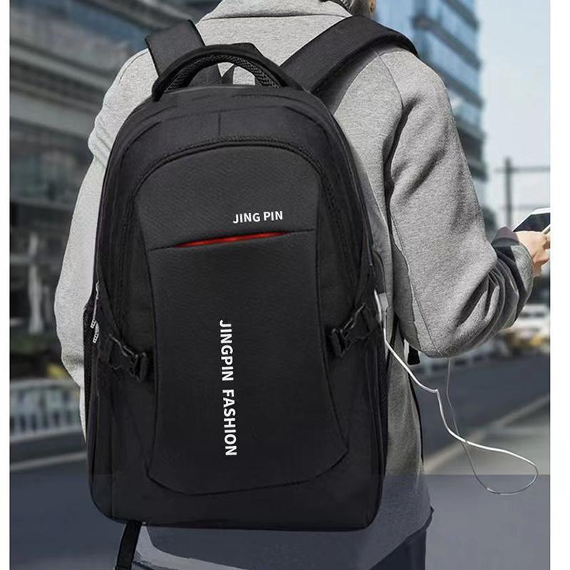 Men's Backpack Capacity High School College Versatile Travel Laptop Bag Zipper