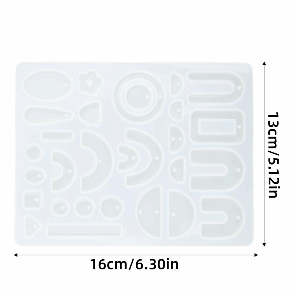 Elastic Silicone Earring Mould Reusable DIY Jewelry Mould Reusable Resin Mould DIY Jewelry Making