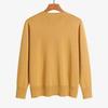 Women Long Sleeve V Neck Knitted Cardigan Solid Color Ribbed Trim Warm Sweater Coat Single Breasted