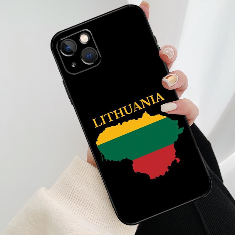 Fashion Lithuania Flag Phone Case For iPhone 17 Pro Max 14 13 12 11 15 16 Pro Max mini 15 16 Plus 16e 17 Air Cover