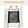Motorcycle Cargo Net High Elastic Double Layer Motorcycle Net for Helmet Storage 10X11 Inch Bungee Cargo Net with Hooks Luggage Net