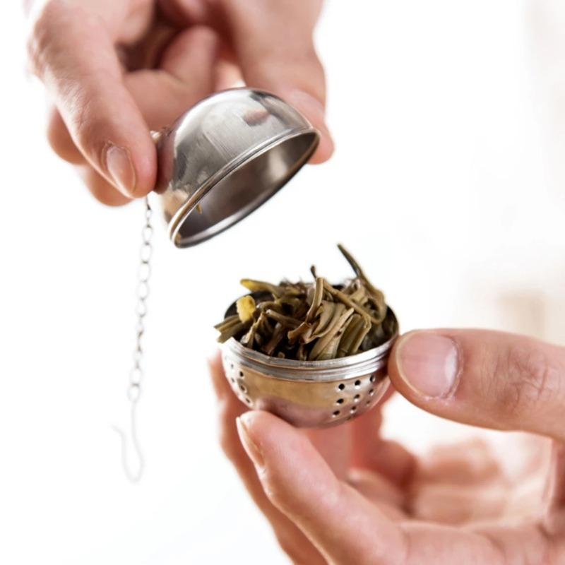 Ball Shape Tea Infuser Sphere Mesh Tea Strainer Coffee Herb Spice Filter Diffuser Loose Spices Kitchen Gadget Stainless Steel